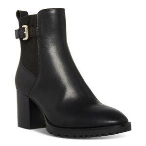 Aqua College Tristan Waterproof Black Ankle Boots with Buckle Detail